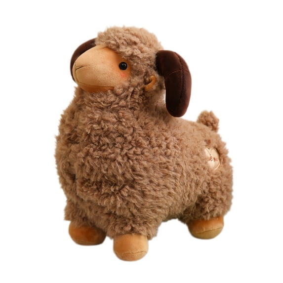 Chubby Plush Sheep Stuffed Animal9.1''Soft Comfort Lamb Doll Toy for Nursery Decor, Farm Theme Gift