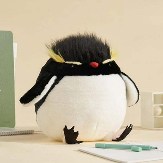 Chubby Rockhopper Penguin Stuffed Animal Plush Toy, Penguin Plushies