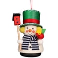 thumbnail image 1 of Alexander Taron 3.5" Christian Ulbricht Snowman with Birdhouse Christmas Hanging Ornament, 1 of 3