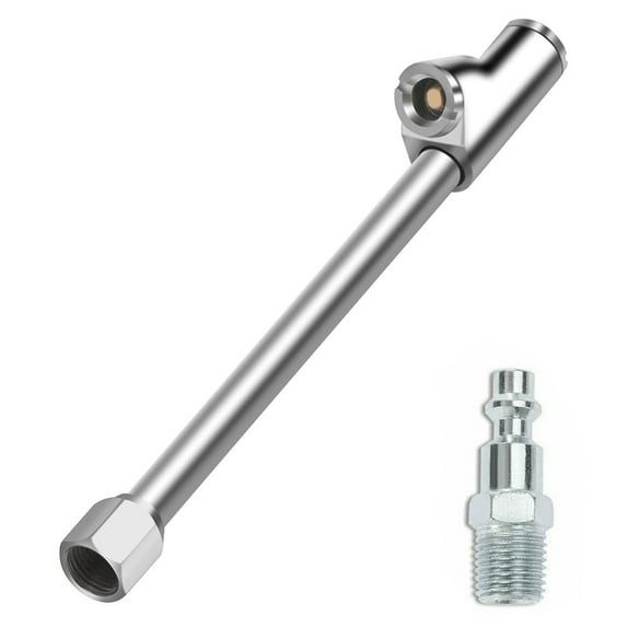 Chuck 2In1 Heavy Duty Tire Filler Fnpt Rv Dual Head Inflator 1/4\"Compressor