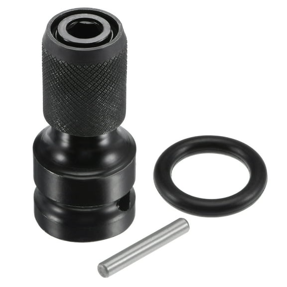 Chuck Adapter 1/2" Square Drive to 1/4" Hex Female Socket for Impact Electric Ratchet Wrench