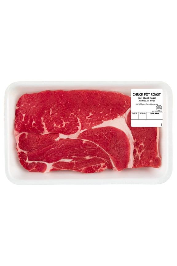 Chuck Beef Roast, Tray, Fresh, 2 - 2.70 lb