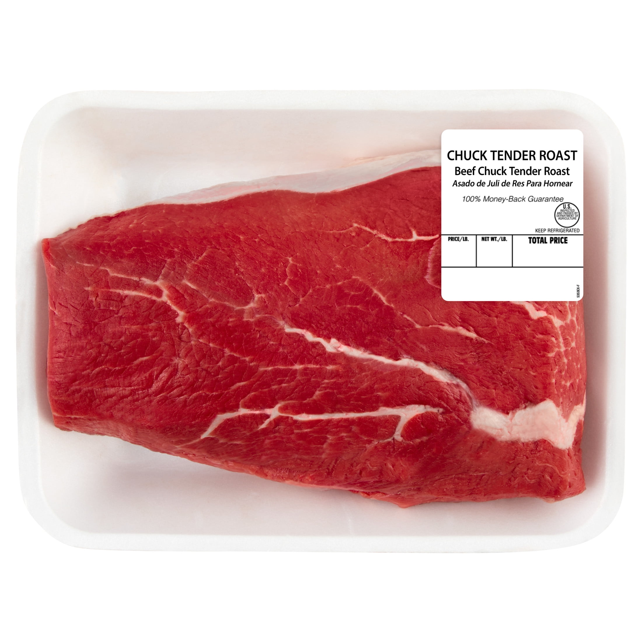Chuck Beef Tender Roast, Tray, Fresh, 1.62 - 3.73 lb