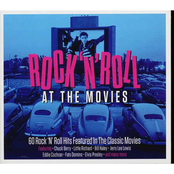 Chuck Berry, Little Richard, Jerry Lee Lewis, Eddie Cochran, Etc. - Rock 'N' Roll At The Movies (60 tracks) (3xCD) (deluxe 3-fold digipak) - CD