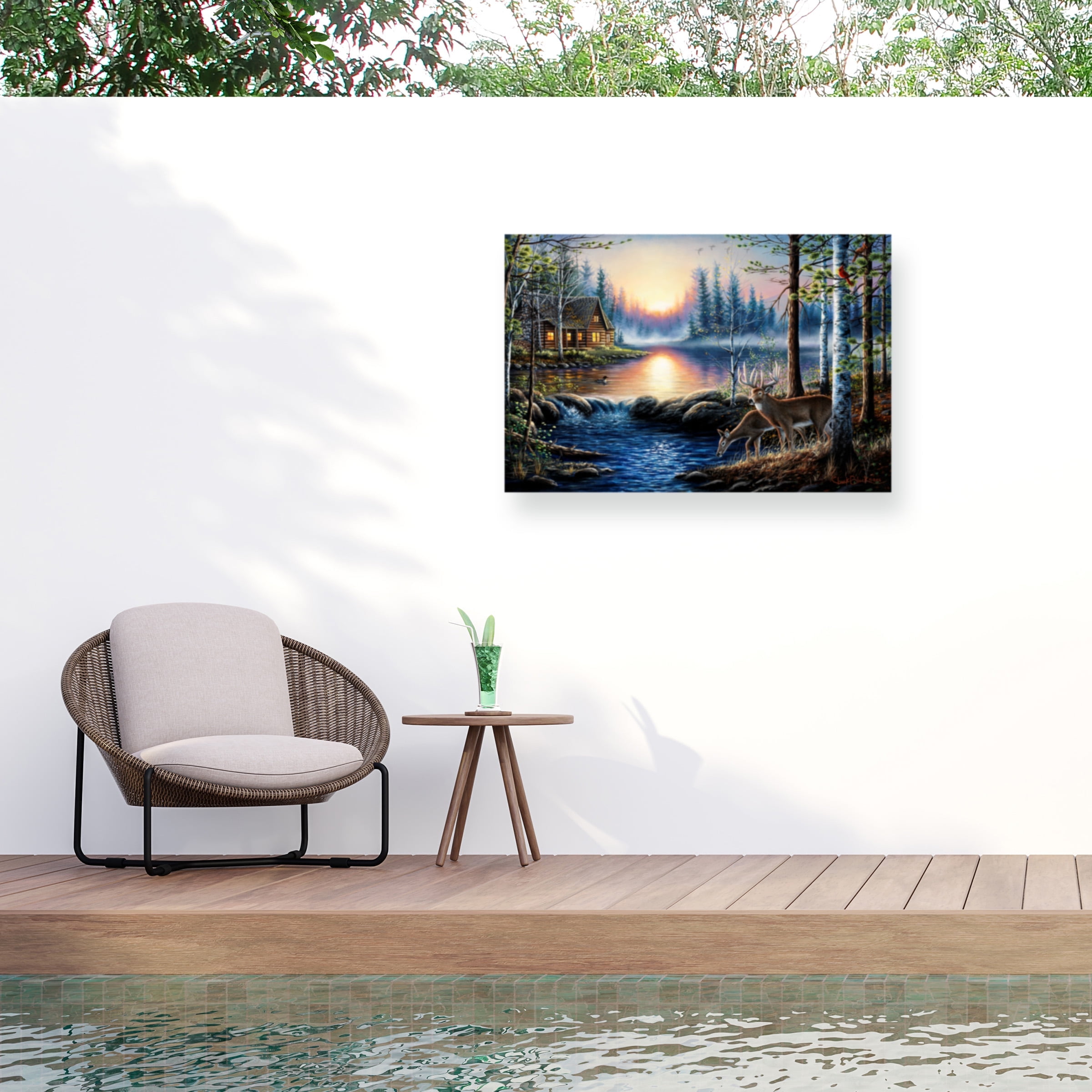 Chuck Black 'Total Bliss' Outdoor All-Weather Wall Decor