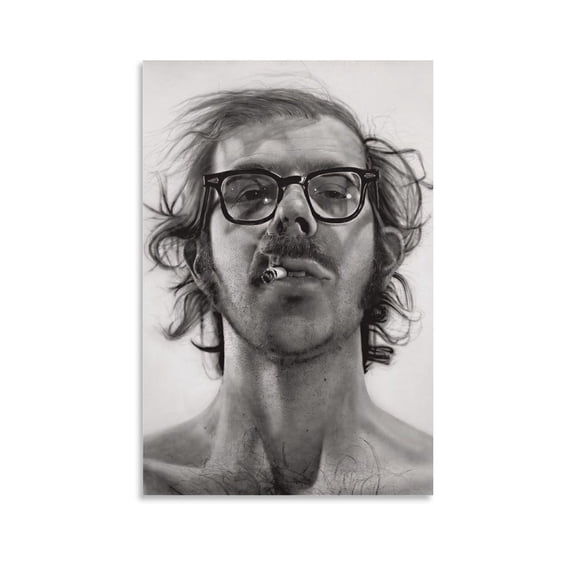 Chuck Close Art Posters & Prints Contemporary Art Poster (5) Wall Art Poster Gifts Bedroom Prints Home Decor Hanging Picture Canvas Painting Posters 24x36inch(60x90cm)