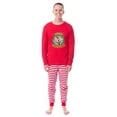 thumbnail image 1 of Chuck E. Cheese Christmas Merry Cheesemas 2PC Long-Sleeve Tight-Fit Holiday Matching Family Pajama Set For Adults Kids, 1 of 5