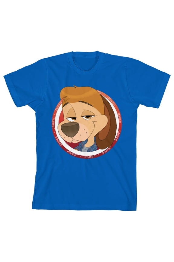 Chuck E. Cheese Jaspar Youth Royal Blue Crew Neck Short Sleeve T-shirt - Medium