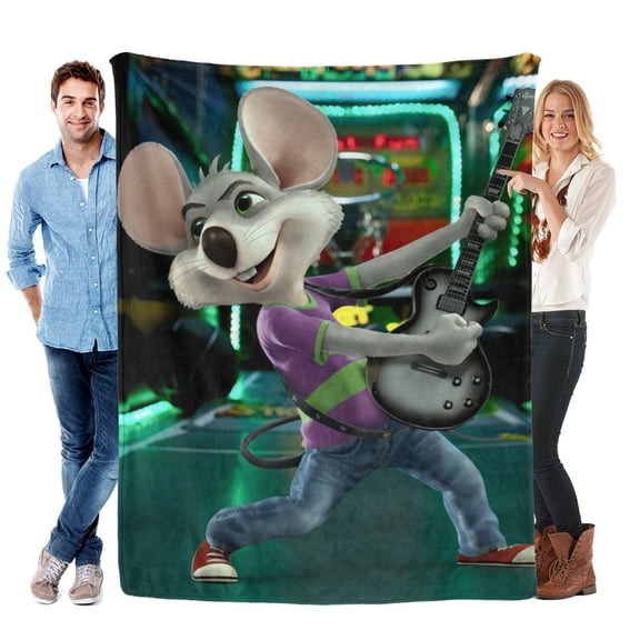 Chuck E Cheeses Blanket Soft Bed Sofa Couch Throw Cozy Lightweight Birthday Gift