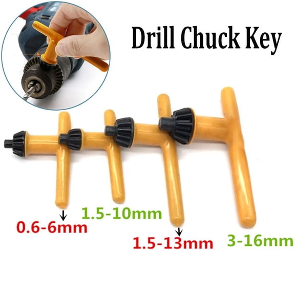 Chuck Key Set Drill Bits 6/10/13/16Mm Power Tool Tools Diy 0.6Mm-16Mm 1.5Mm-13Mm YIWEI