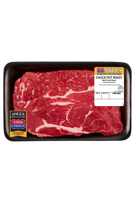 Chuck Roast, Choice Angus Beef, Tray, Fresh, 2.25 - 2.75 lb