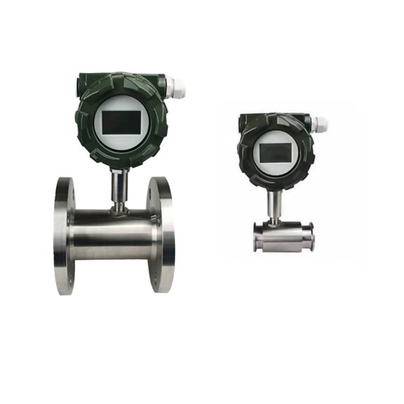 Chuck-Type Liquid Flowmeter Liquid Flow Meter Sensor Transmitter RS485 With Display For Water Oil Beer Milk ,Good Performance