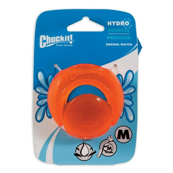 ChuckIt Hydro Squeeze Hyper-Absorbent Inner Ball Durable Water Dog Toy Medium