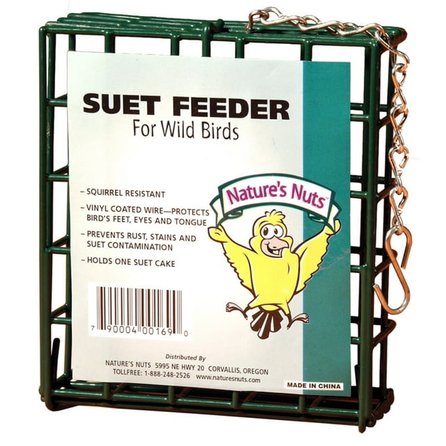 Chuckanut 00168 4.8" x 5.2" x 1.8" EZ Open Suet Basket