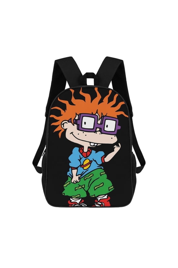 Chuckie-Finster Backpack, Bookbag with Adjustable Shoulder Straps And Large Zip Compartment, Unisex Travel Bags 17 Inch