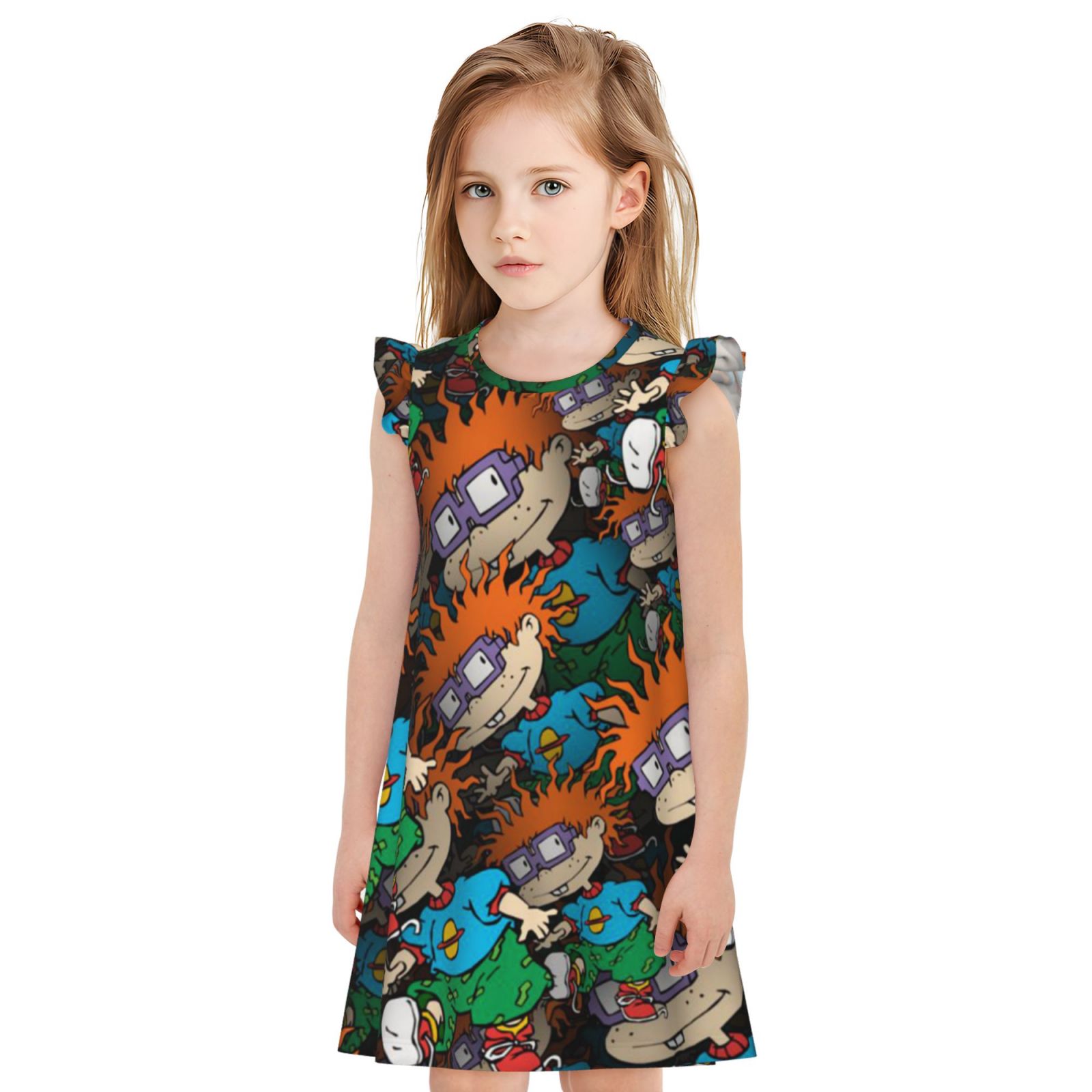 Chuckie Rugrats Girl's Nightgowns Pajamas Dress Soft Children ...