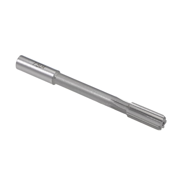 Chucking Reamer 7.5mm High Speed Steel H8 6 Straight Flutes Machine Milling Cutter