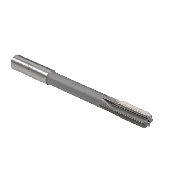 Chucking Reamer 9.5mm High Speed Steel H8 6 Straight Flutes Machine Milling Cutter