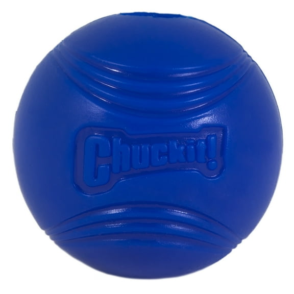 Chuckit! Crunch Ball Rubber Dog Ball Fetch Dog Toy, Blue, Medium 2.5", Pack of 1