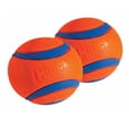thumbnail interactive-video image 1 of Pack Of 3 Ultra Bounce Rubber Dog Balls – Fits Chuckit Launchers (Heavy Duty, Floating, Orange) 1 of 4