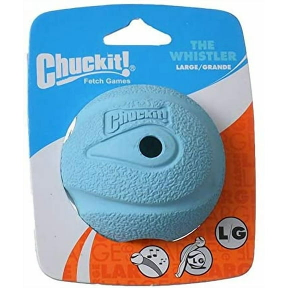Chuckit! Dog Fetch Toy WHISTLER BALL Noisy Play Fits Launcher LARGE - 3 Pack