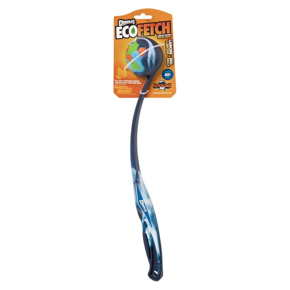 Chuckit! EcoFetch™ 18M Ball Launcher Recycled Rubber Dog Toy, 18" Long, Included Medium Ball for Dogs up to 60 lb