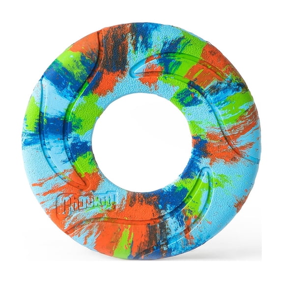 Chuckit! EcoFetch Flyer Dog Toy Recycled Rubber Fetch Ring for Dogs, Medium 8" Diameter, Pack of 1