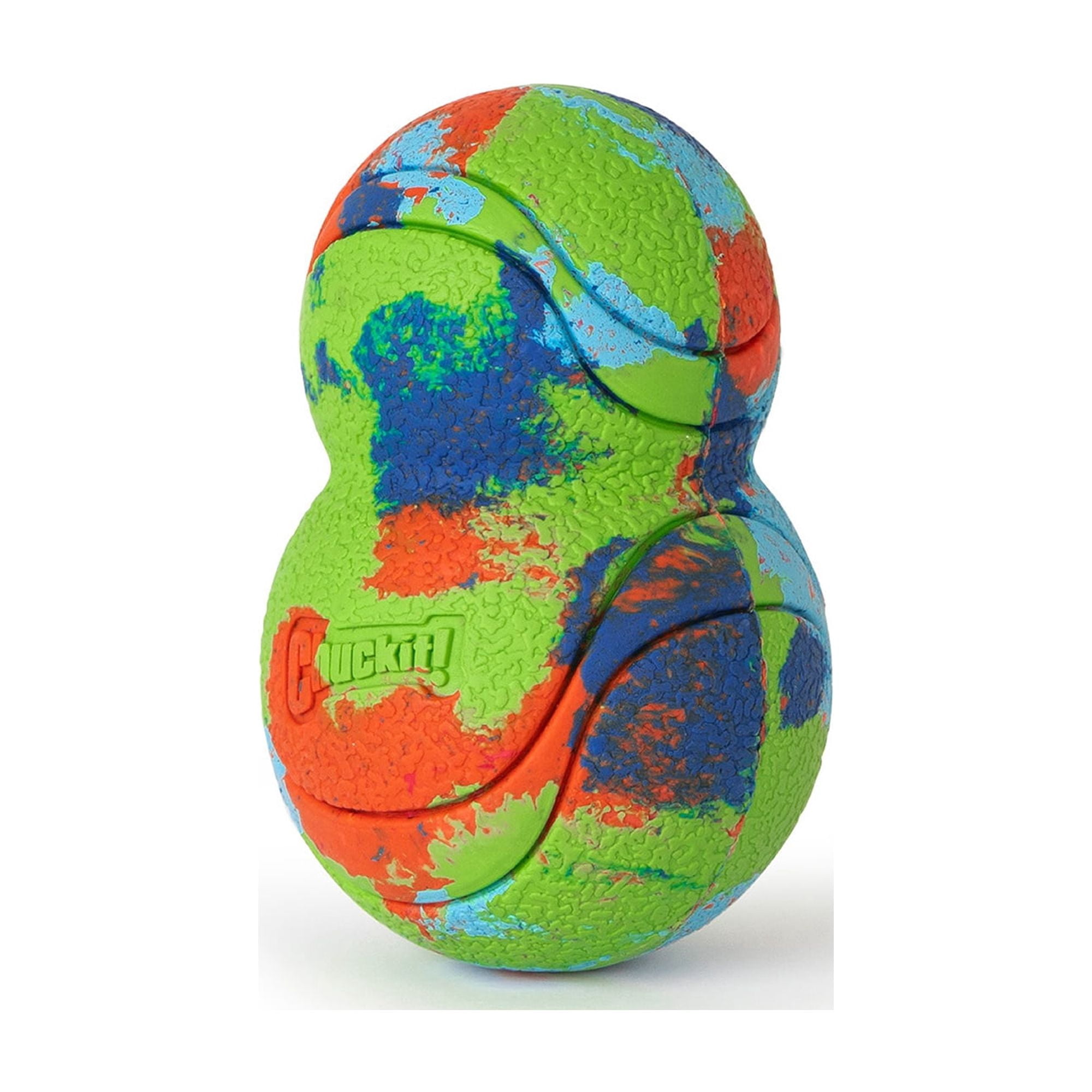 Chuckit! EcoFetch Tumbler Recycled Rubber Dog Ball Fetch Toy for Dogs, 6" for Small to Medium Pets, Pack of 1