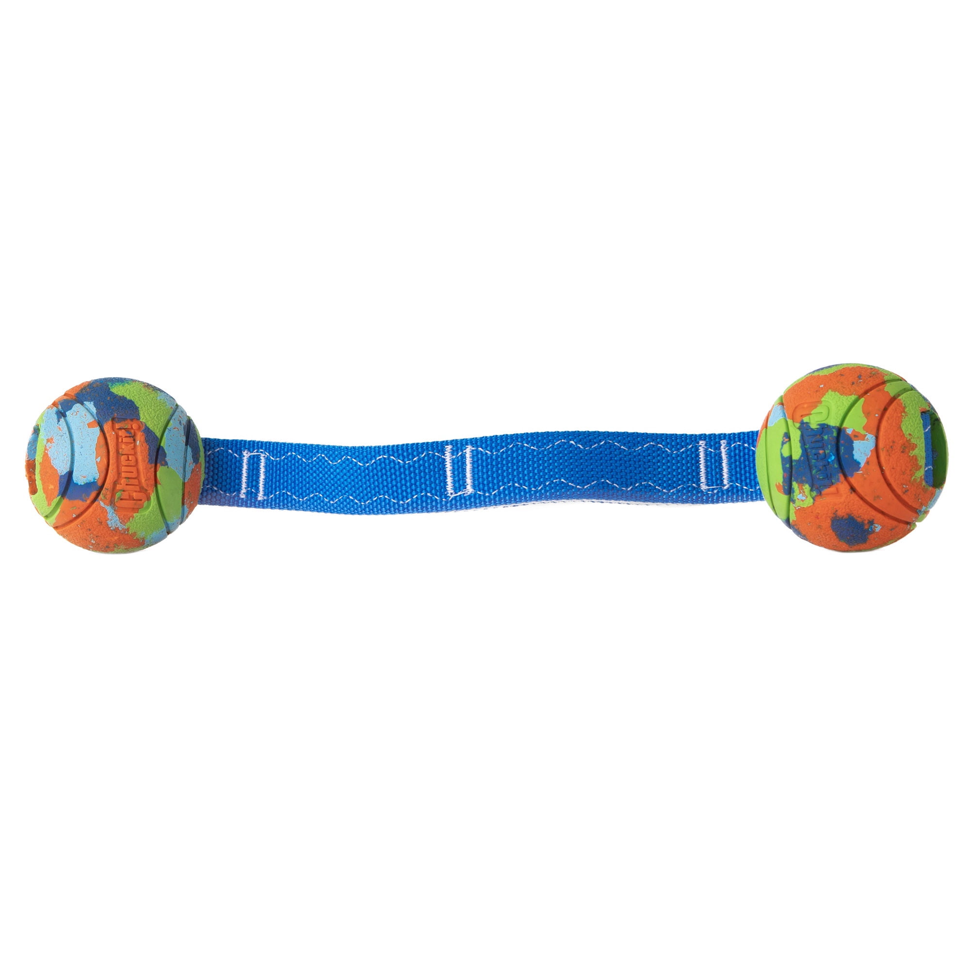 Chuckit! EcoFetch Ultra Duo Tug Recycled Rubber Dog Ball Fetch Toy for Dogs, Medium 2.5" for Pets 20 to 60 lbs, Pack of 1