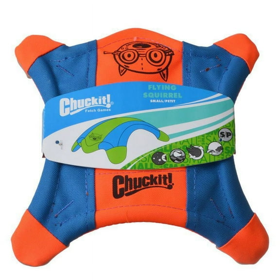 Chuckit Flying Squirrel Toss Toy [Dog, Toys Other] Small - 9" Long x 9" Wide