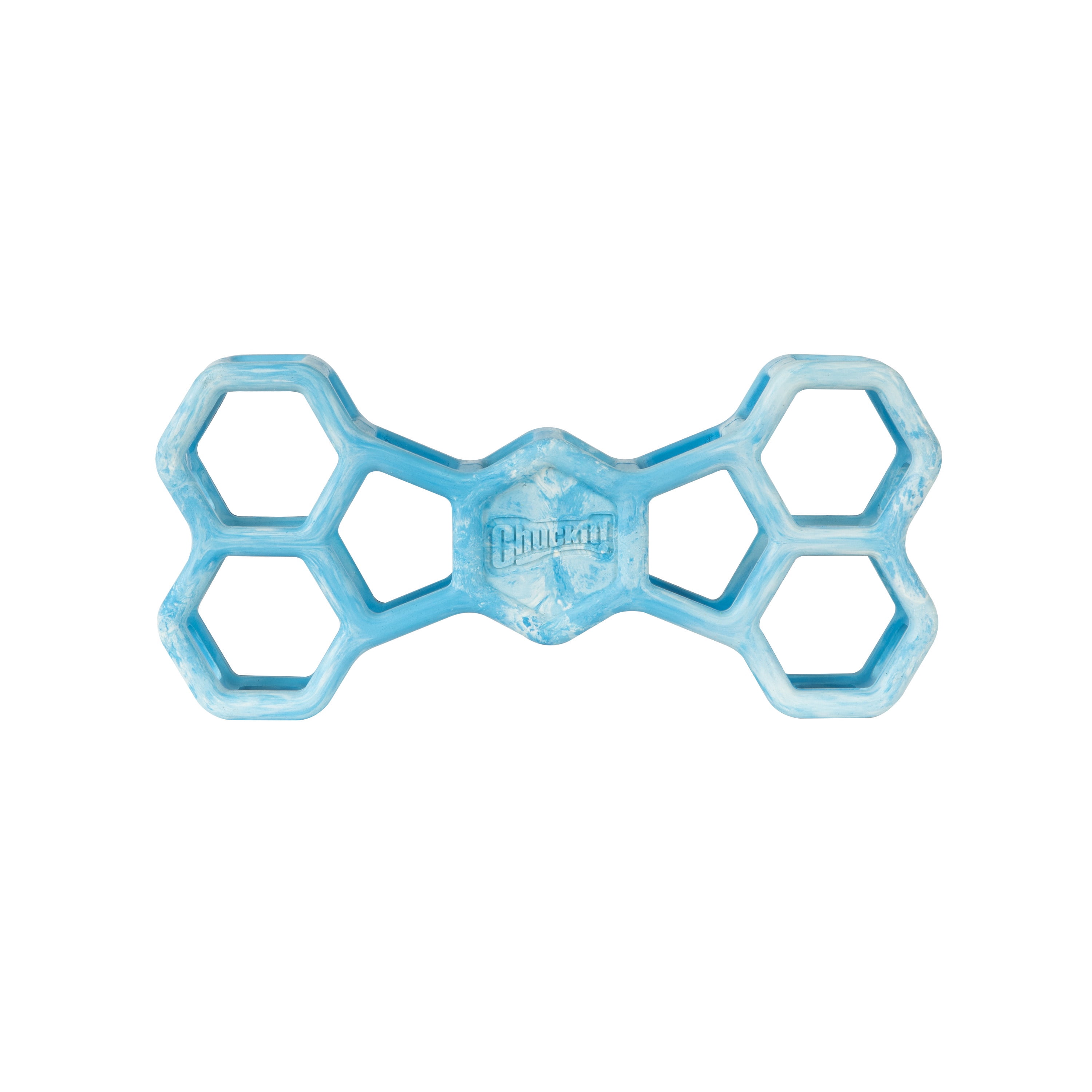 Chuckit! Holee Roller Dog Treat Puzzle Bone, Large, Blue – Treat & Chew Toy for Dogs 60–100 lb, Pack of 1