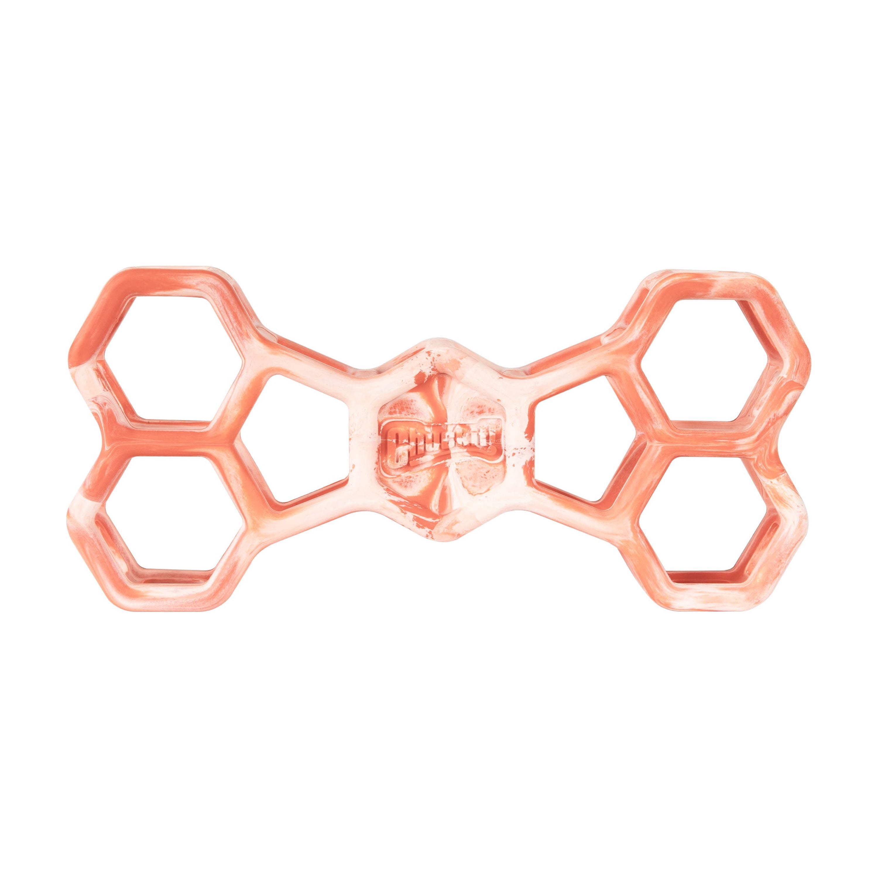Chuckit! Holee Roller Dog Treat Puzzle Bone, Large, Orange – Treat & Chew Toy for Dogs 60–100 lb, Pack of 1