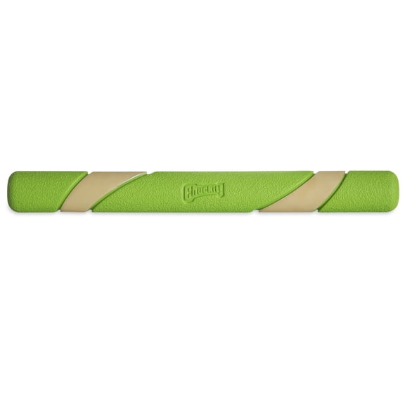 Chuckit! Max Glow Dog Stick Outdoor Fetch Rubber Toy For Dogs, 12", For All Sizes and Breeds, Pack of 1, Glow in the Dark