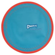Chuckit! Paraflight Flying Disc Nylon Frisbee Dog Toy for Pools, Beach Waterplay, Large 10.25" for Dogs 60-100 lb, Multicolor