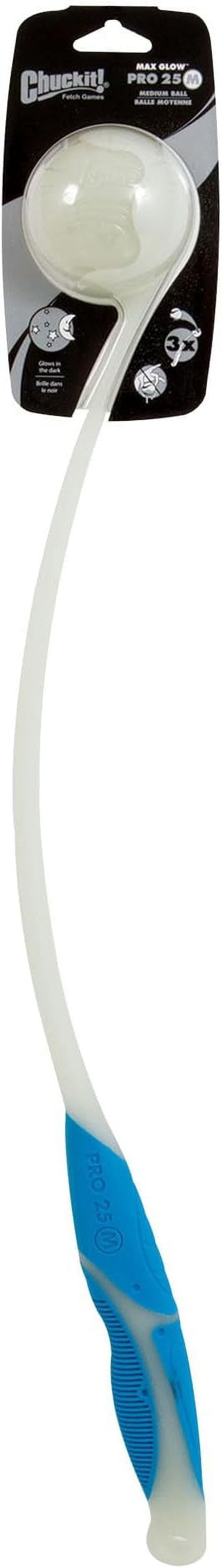 Chuckit Pro 25M Max Glow Dog Ball Launcher 25 Length Includes Medium Max Glow Ball 2.5 For Dogs 20 60 Pounds Walmart