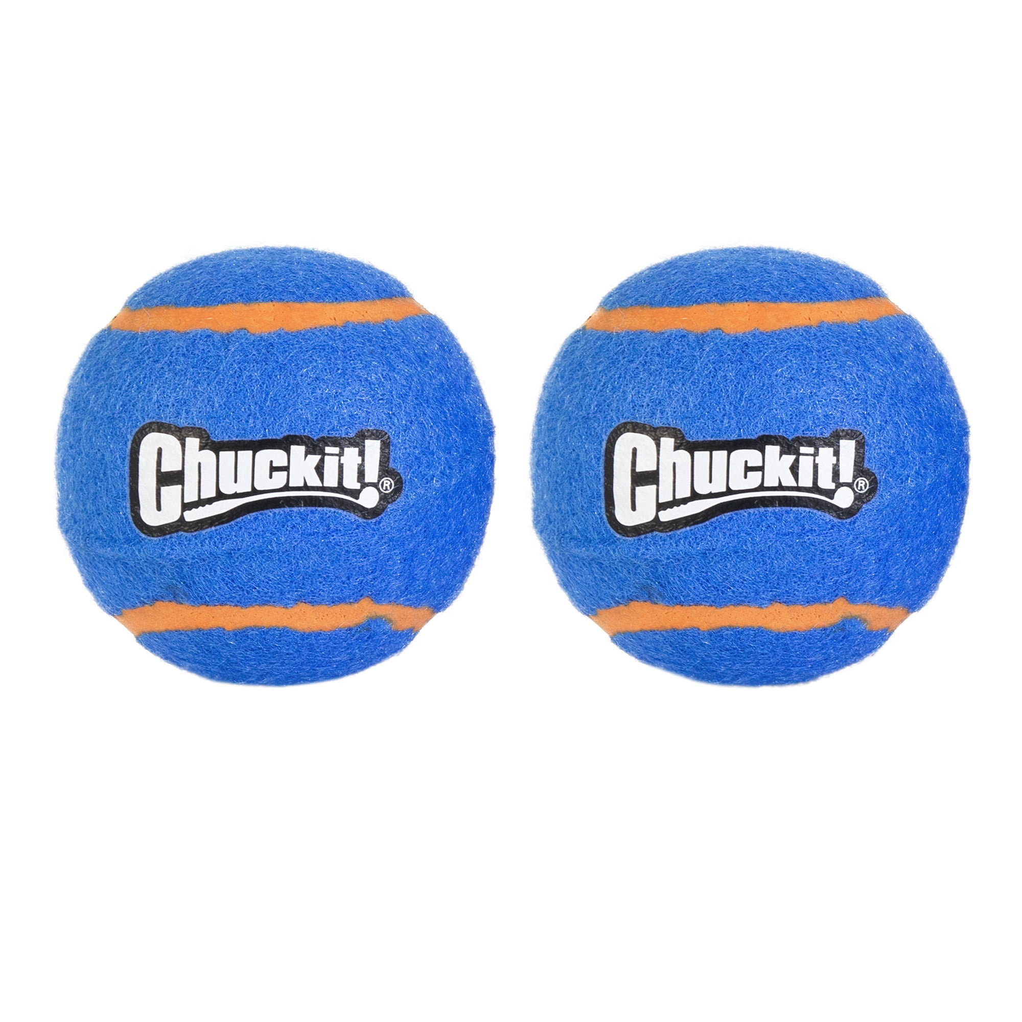Chuckit! Squeaker Dog Tennis Balls Fetch Toy for Dogs, Small 2" for Pets up to 20 lbs, Blue, Pack of 2