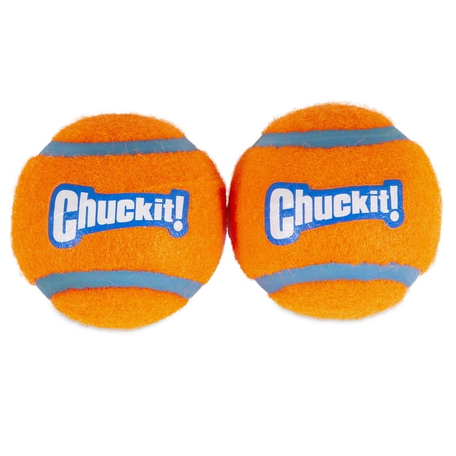Chuckit! Tennis Dog Balls Rubber Fetch Toy For Dogs, Medium 2.5