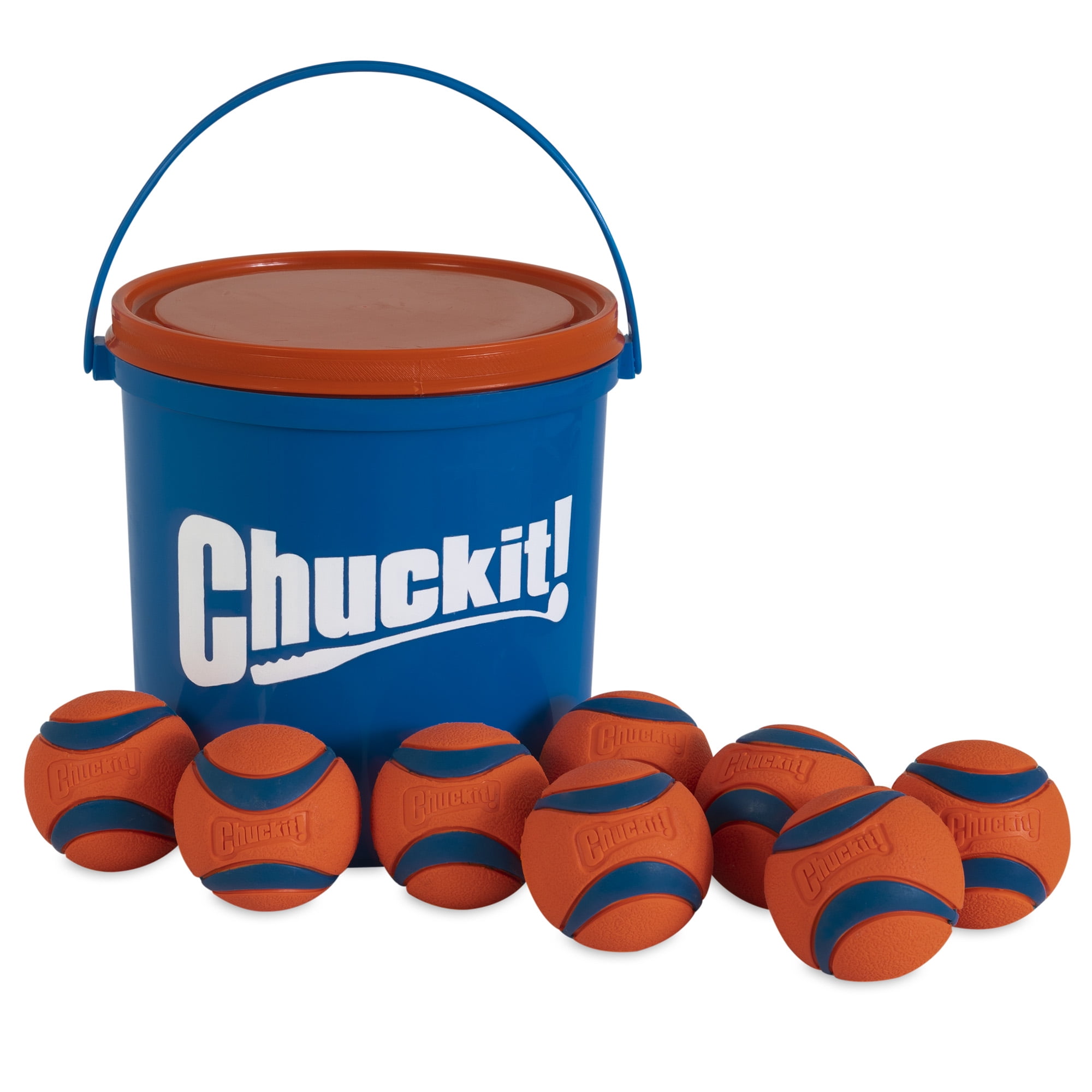 Chuckit! Ultra Ball Fetch Toy for Dogs, Medium Size Pack with Cleaning  Bucket