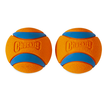Chuckit Ultra Ball Rubber Fetch Dog Toy Small for Dogs up to 20 lb Pack of 2 Multcolor