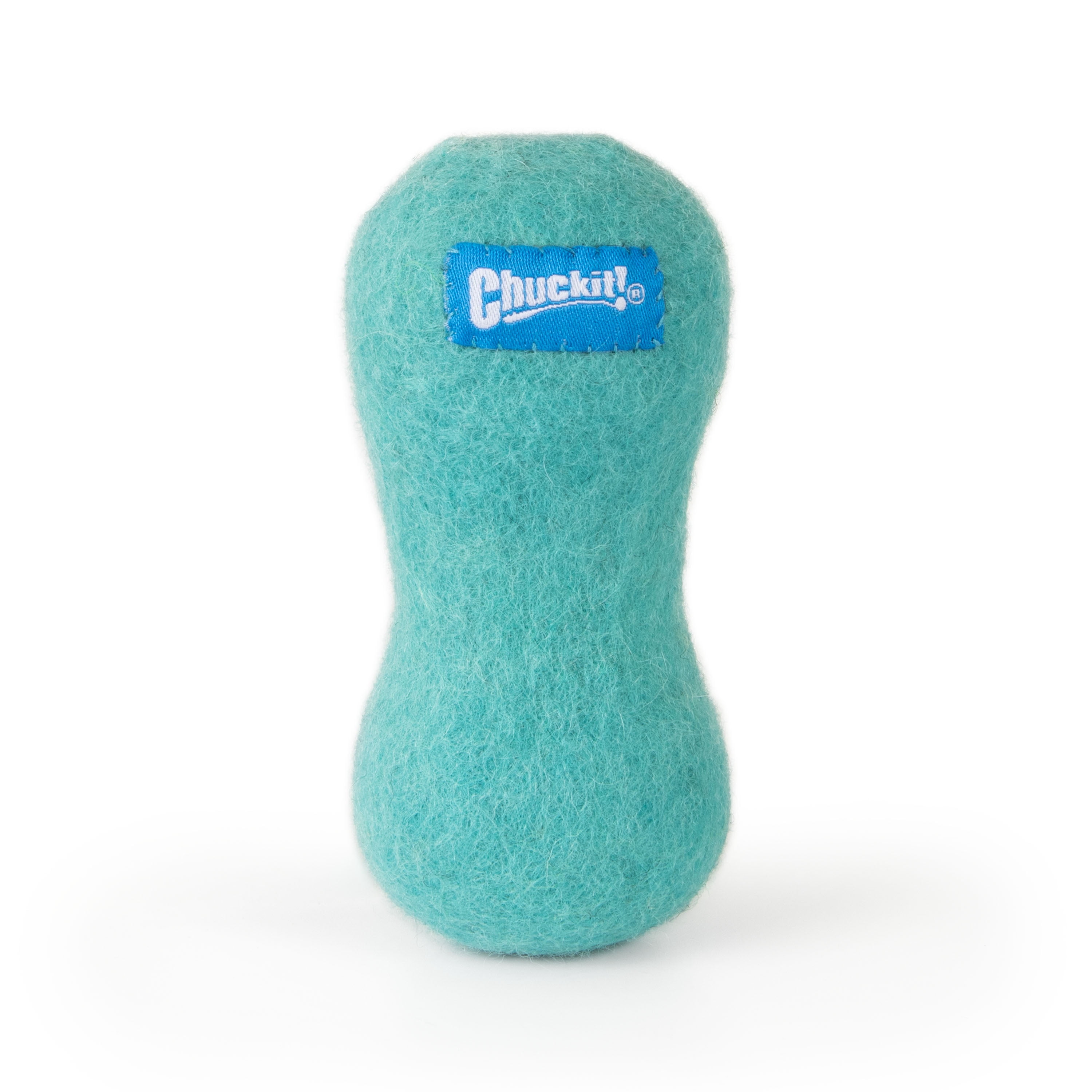 Chuckit! Wool‑ee Plastic‑Free Dog Bone Toy, Small, Blue – All‑Natural Wool Indoor Toy for Dogs Up to 20 lb, Pack of 1