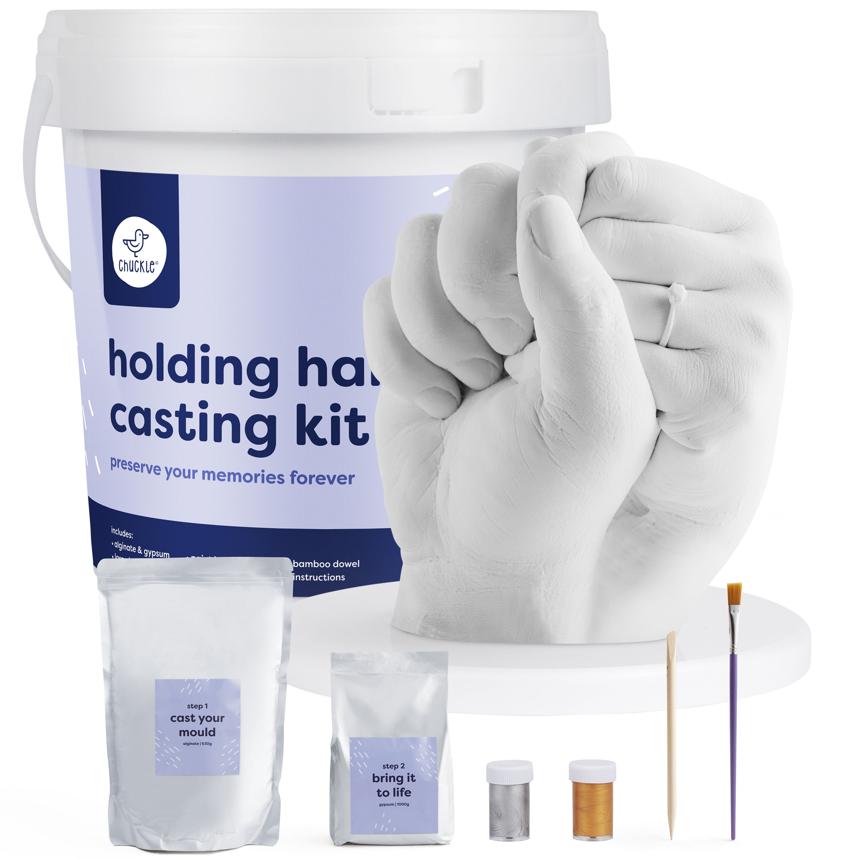Hand Casting Kit Couples Plaster Hand Mold Casting Kit, DIY Kits for Adults and Kids, Wedding