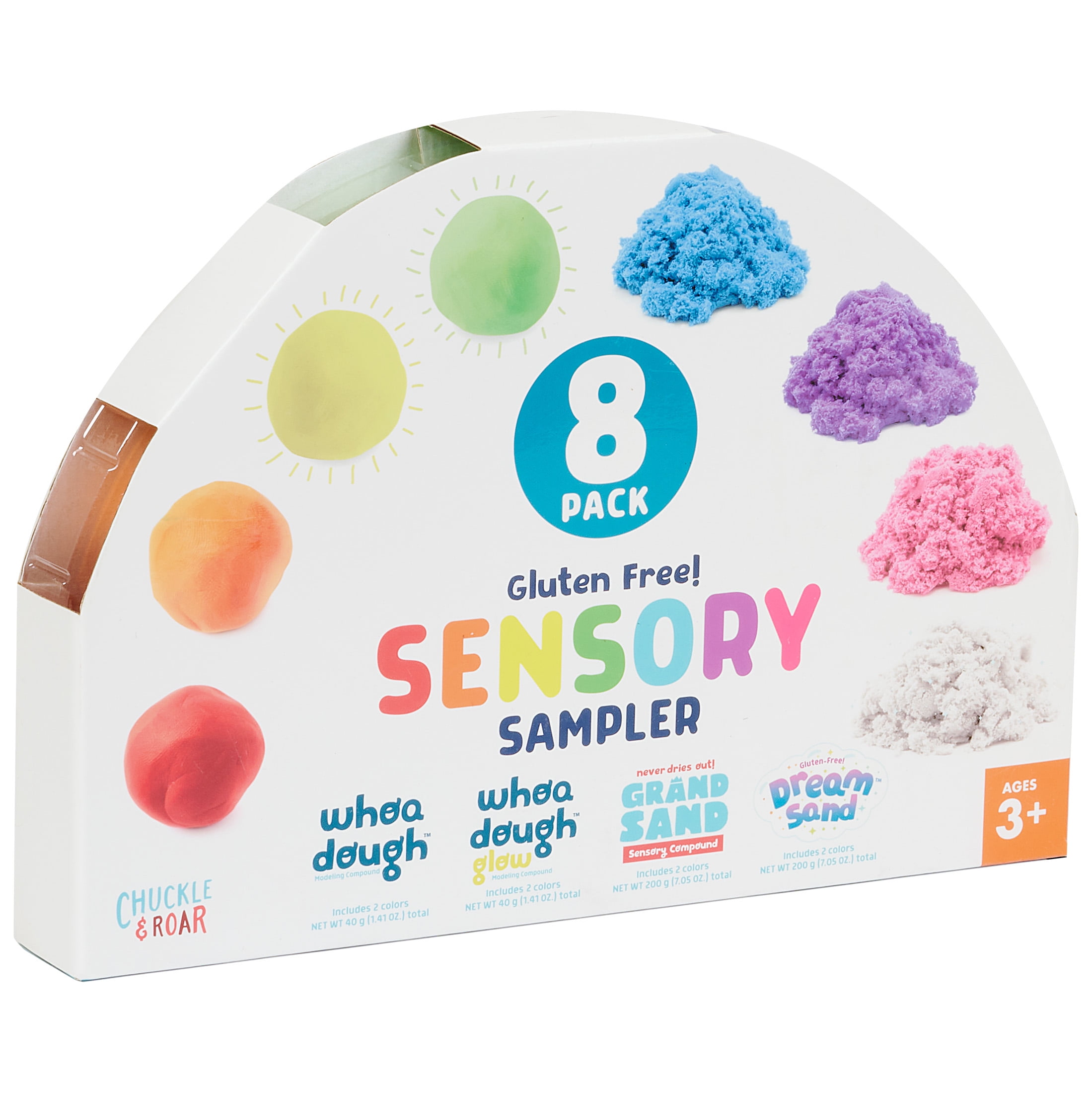 Chuckle Sensory Dough & Sand Sampler - Gluten-Free - Ages 3+