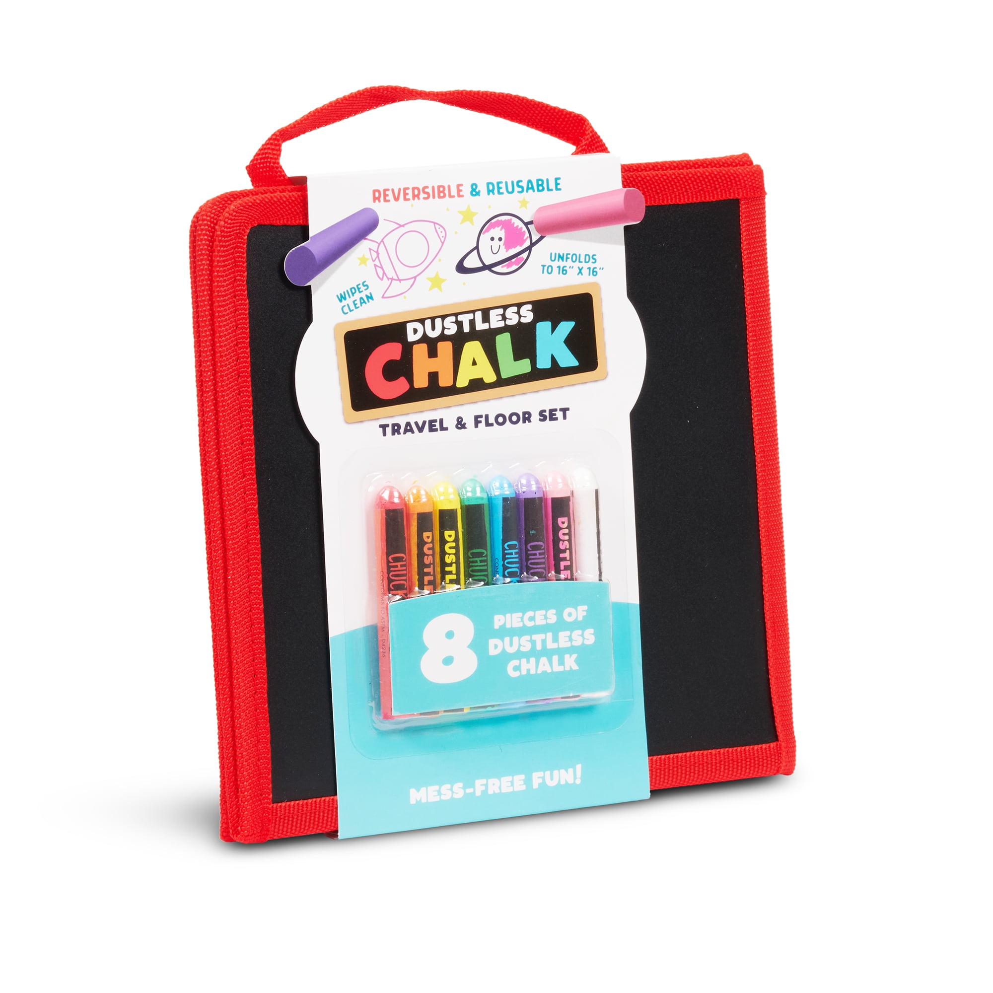 Chuckle & Roar Dustless Chalk Travel & Floor Set for Children Ages 3+ by Buffalo Games