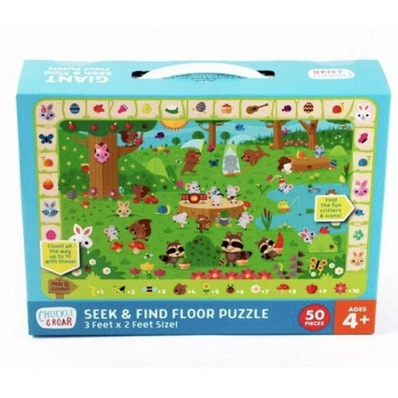 Chuckle & Roar Easter Seek & Find Floor Puzzle 50pc