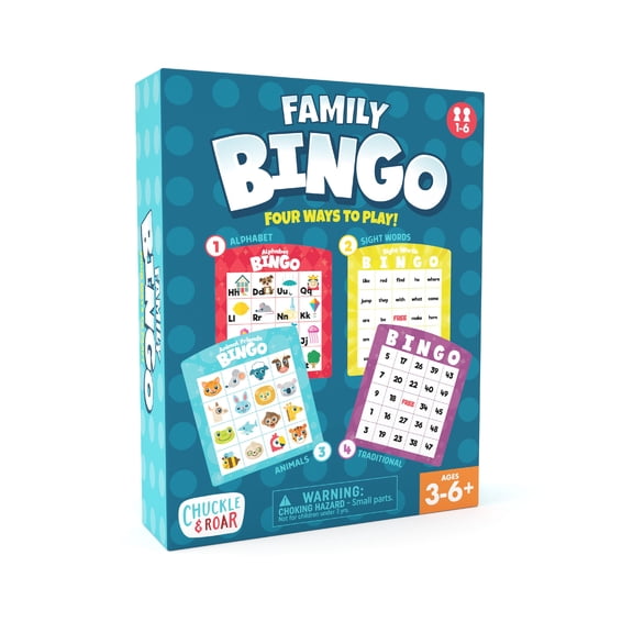 Chuckle & Roar Family Bingo for Children Ages 3-6 and older by Buffalo Games