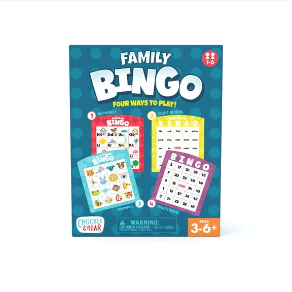 Chuckle & Roar Family Bingo for Children Ages 3-6 and older by Buffalo Games