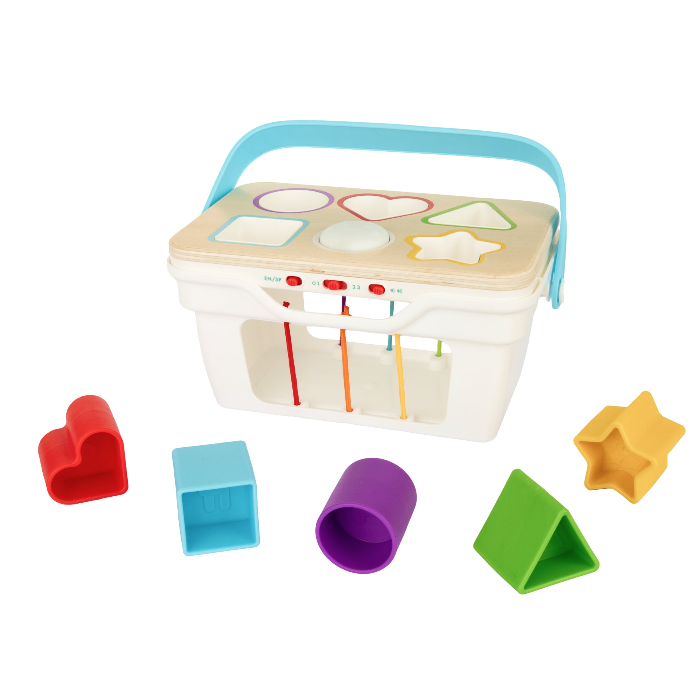 Chuckle & Roar Interactive Shape Sorter Toy with Lights & Sounds, Silicone Shapes, 3 Play Modes (Explore, Learn, Play), Educational Toddler Toy Ages 1-3+