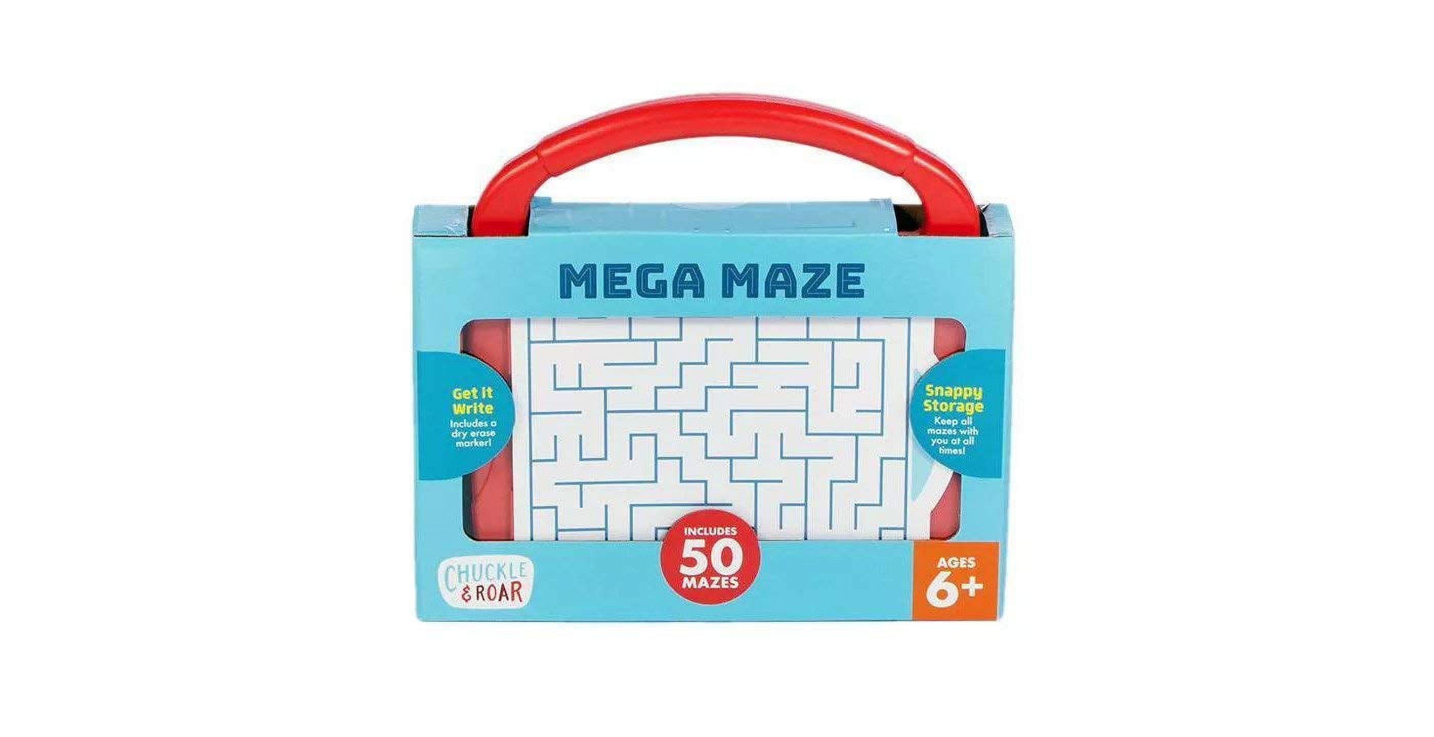 Chuckle & Roar YPF5 Mega Maze Reusable Dry Erase Travel Maze Game
