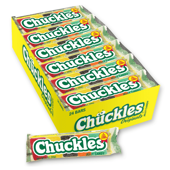 Chuckles Original Nostalgic Jelly Candy, Lunchbox Candy, 2 Ounces 1 Mouthwatering Vintage Box pack of 24)