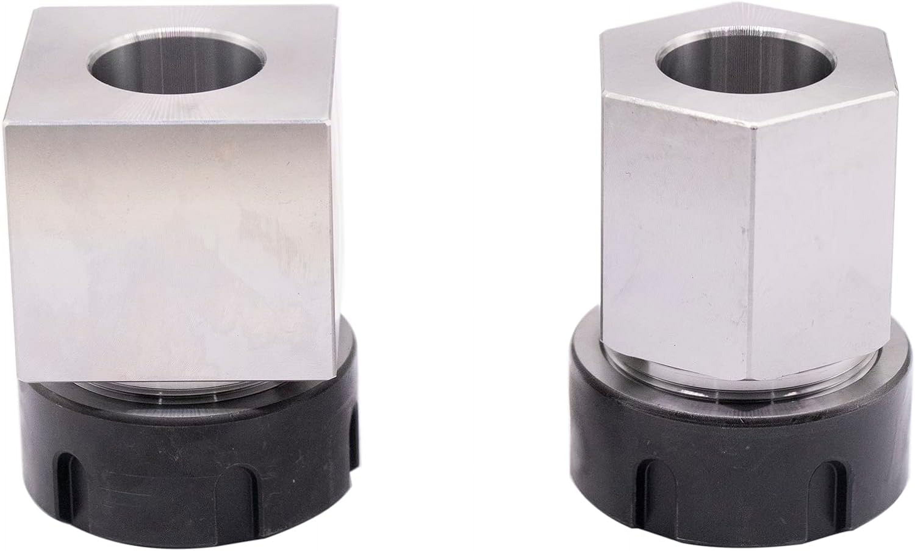 Chucks Block Set Of 2 Square And Hex Workholding Holder For CNC Lathe
